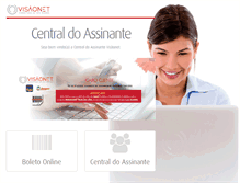 Tablet Screenshot of central.visaonet.com.br